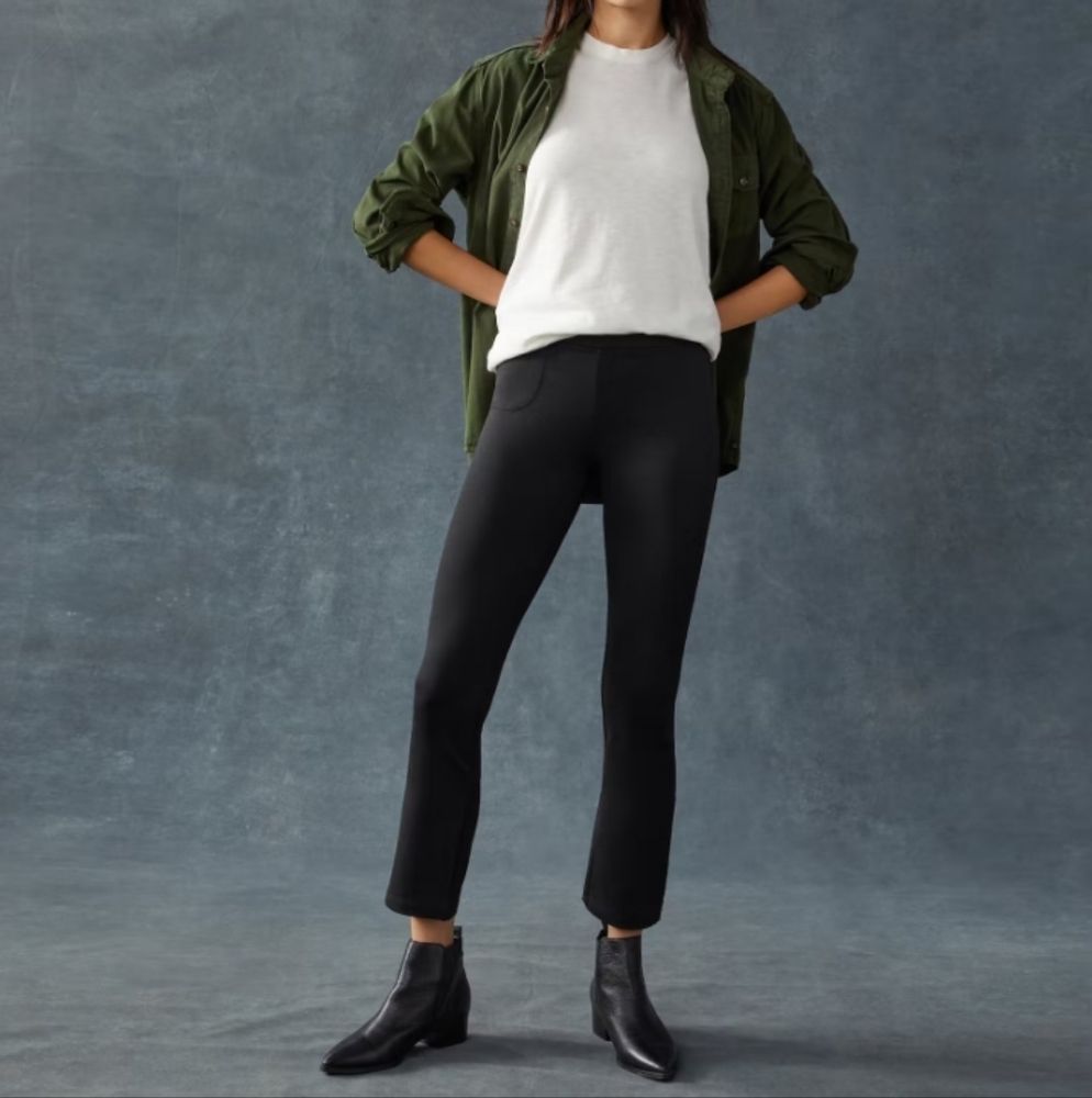 American Giant crop flare ponte pants